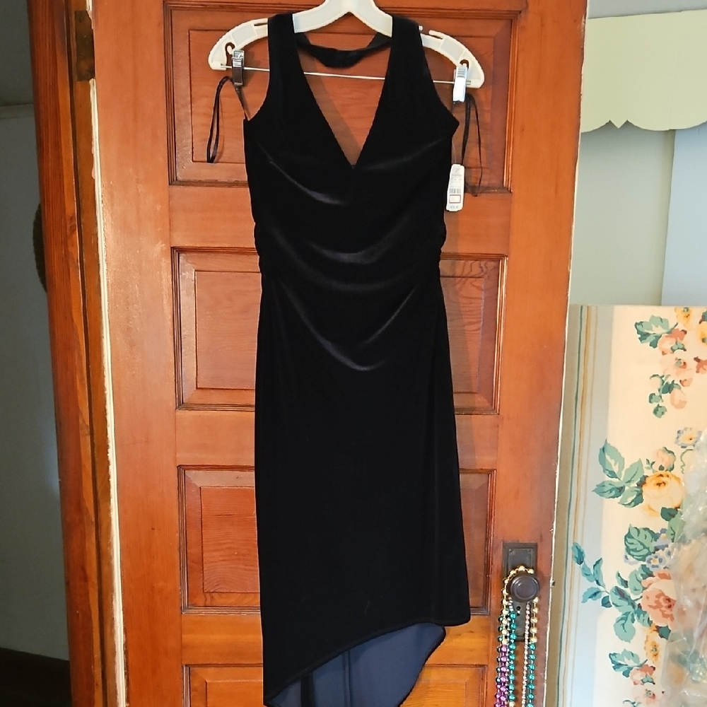 David Meister Velvet Evening Dress